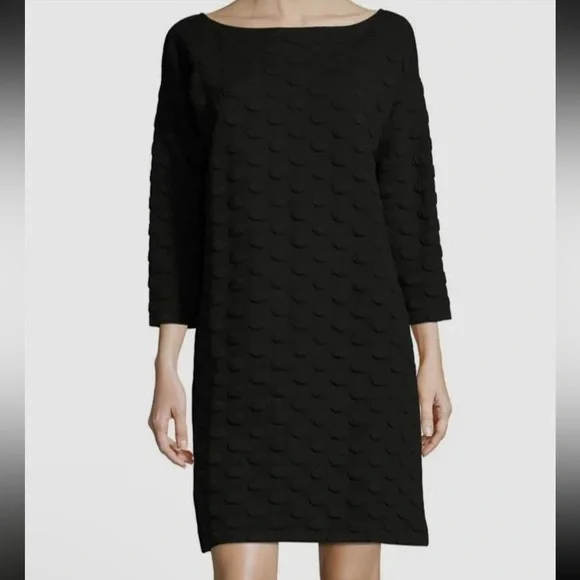 joan vass cotton dress Joan Vass Plus Size Women's 3/4 Sleeve Dress